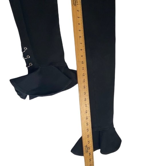 Zara Black Flair Leg Bell Bottom Jeans size 6 - Picture 3 of 6